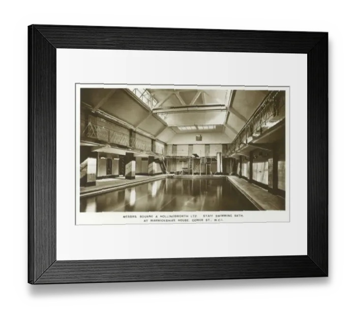 Framed Print : London - Staff Swimming Bath Framed Print : London - Staff Swimming Bath