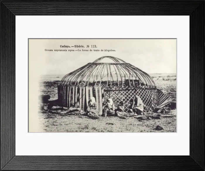 Framed Print : Russia, Siberia - A Kyrygyz tent Framed Print : Russia, Siberia - A Kyrygyz tent