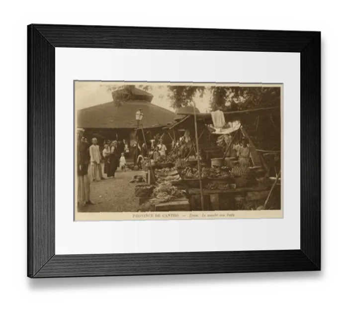 Framed Print : Vietnam - Can Tho Province - Traon - Fruit Market Framed Print : Vietnam - Can Tho Province - Traon - Fruit Market