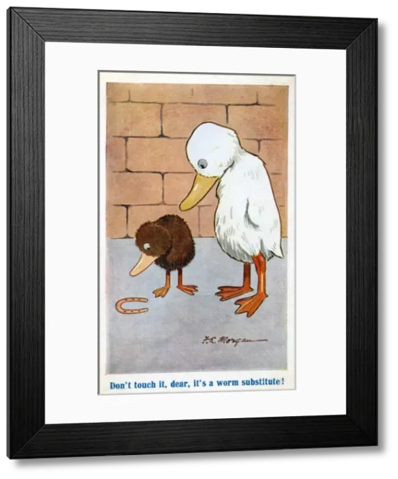 Framed Print : Cartoon - WWI Food Substitute Satire Framed Print : Cartoon - WWI Food Substitute Satire