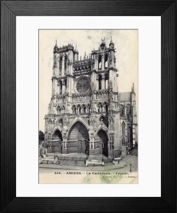 Framed Print : Cathedral at Amiens, France Framed Print : Cathedral at Amiens, France