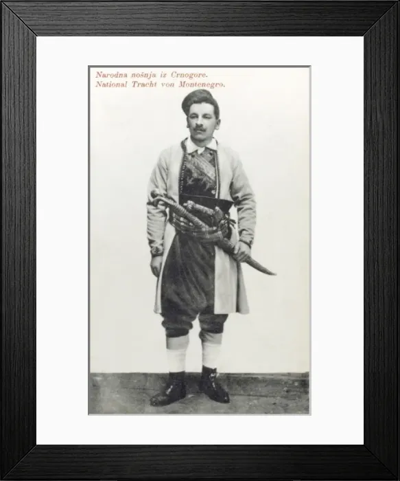 Framed Print : National Costume of Montenegro Framed Print : National Costume of Montenegro
