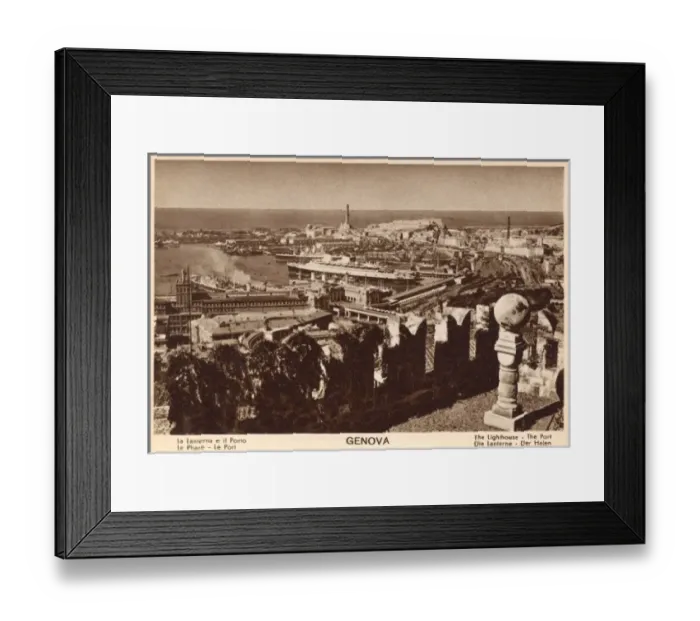 Framed Print : Genoa, Italy - Lighthouse at the Port Framed Print : Genoa, Italy - Lighthouse at the Port