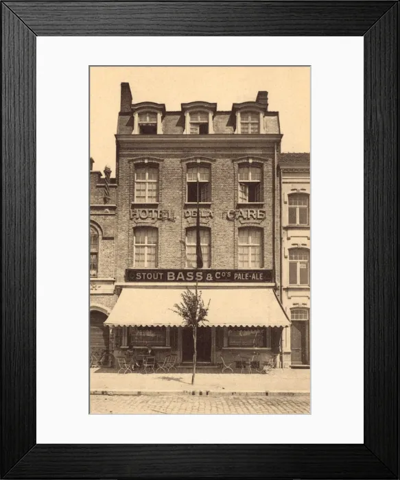 Framed Print : Belgium - Ypres - Cafe selling British Beer Framed Print : Belgium - Ypres - Cafe selling British Beer