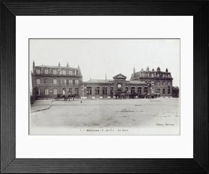 Framed Print : Railway Station at Bethune, France Framed Print : Railway Station at Bethune, France