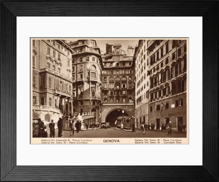 Framed Print : Genoa, Italy - Gallerie Victor Emmanuel III, Place Corridoni Framed Print : Genoa, Italy - Gallerie Victor Emmanuel III, Place Corridoni