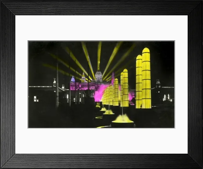 Framed Print : Montjuic Fountains, Barcelona, Spain Framed Print : Montjuic Fountains, Barcelona, Spain