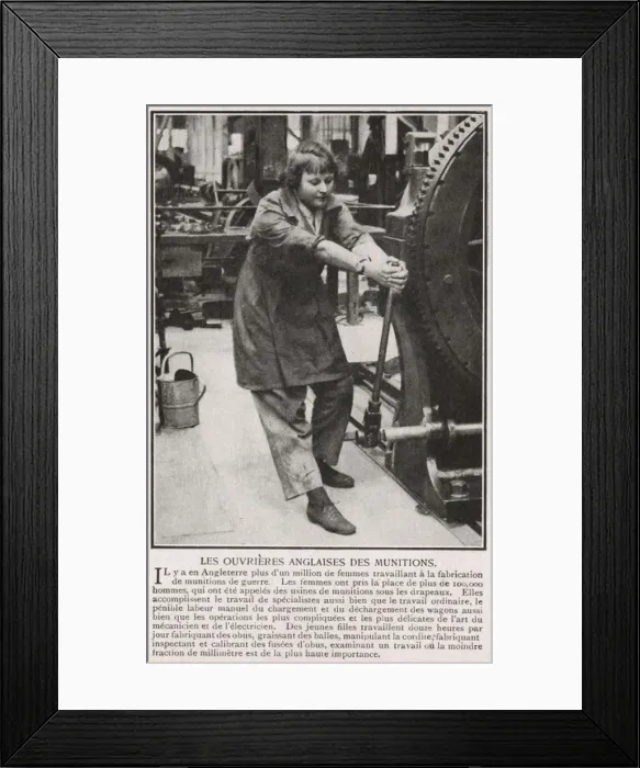 Framed Print : Woman working in a Munitions Factory - WWII Framed Print : Woman working in a Munitions Factory - WWII