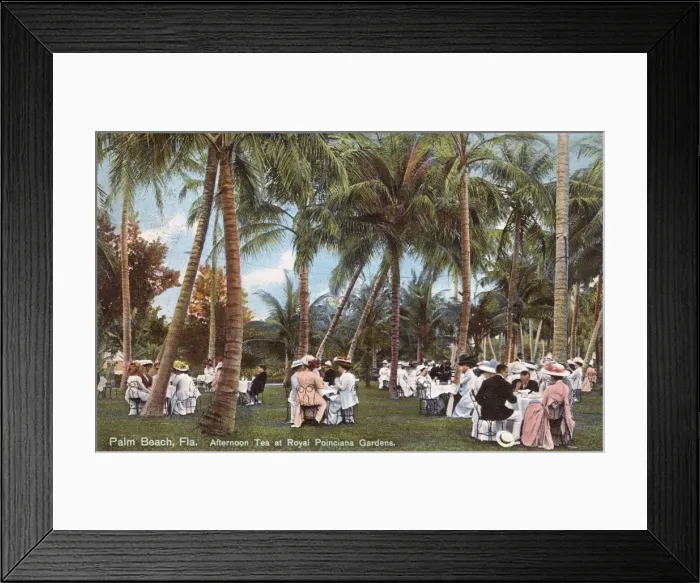 Framed Print : Palm Beach, Florida - Afternoon Tea Framed Print : Palm Beach, Florida - Afternoon Tea