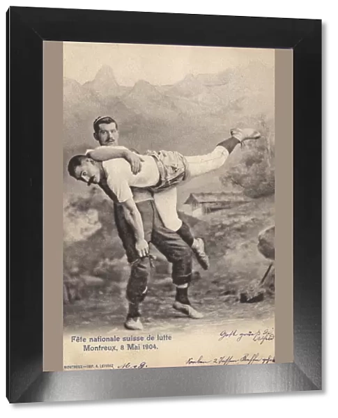 Swiss Wrestlers at a National Festival - May, 1904