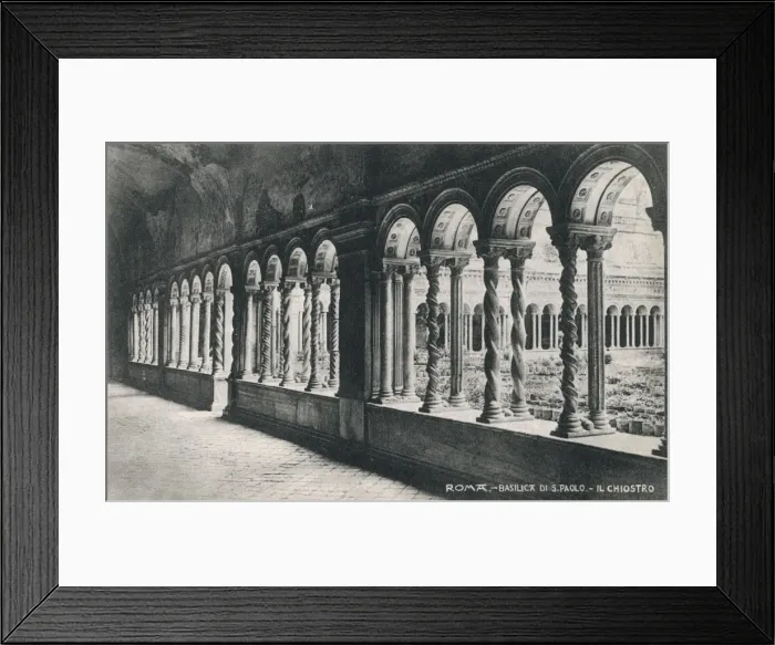 Framed Print : The Basilica of St. Paul, Rome - The Cloisters Framed Print : The Basilica of St. Paul, Rome - The Cloisters
