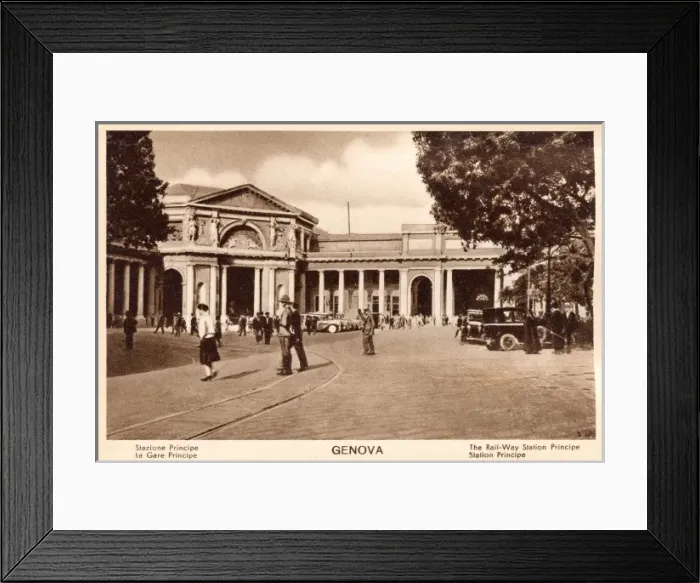 Framed Print : Genoa, Italy - Principal Railway Station Framed Print : Genoa, Italy - Principal Railway Station
