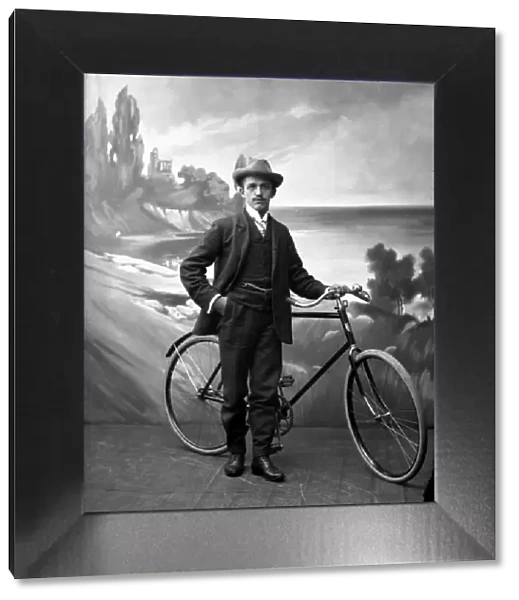 Man and bicycle