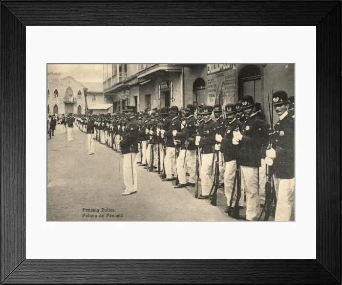 Framed Print : Panama Police Framed Print : Panama Police