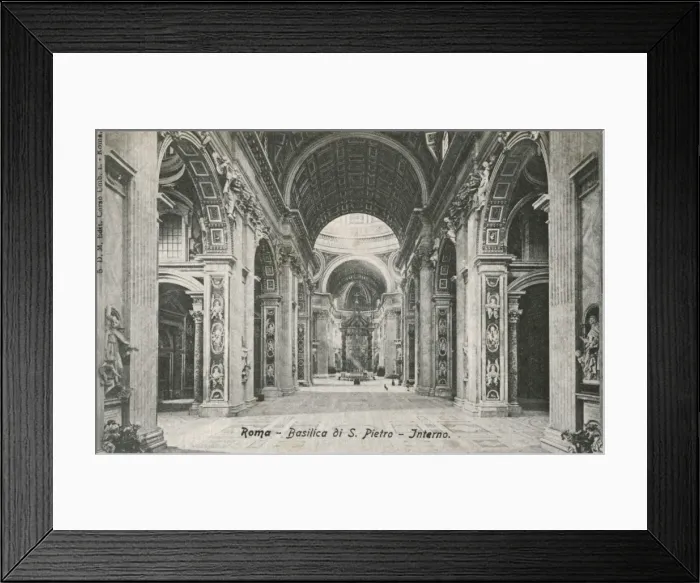 Framed Print : Interior of St. Peters, Vatican City, Rome, Italy Framed Print : Interior of St. Peters, Vatican City, Rome, Italy