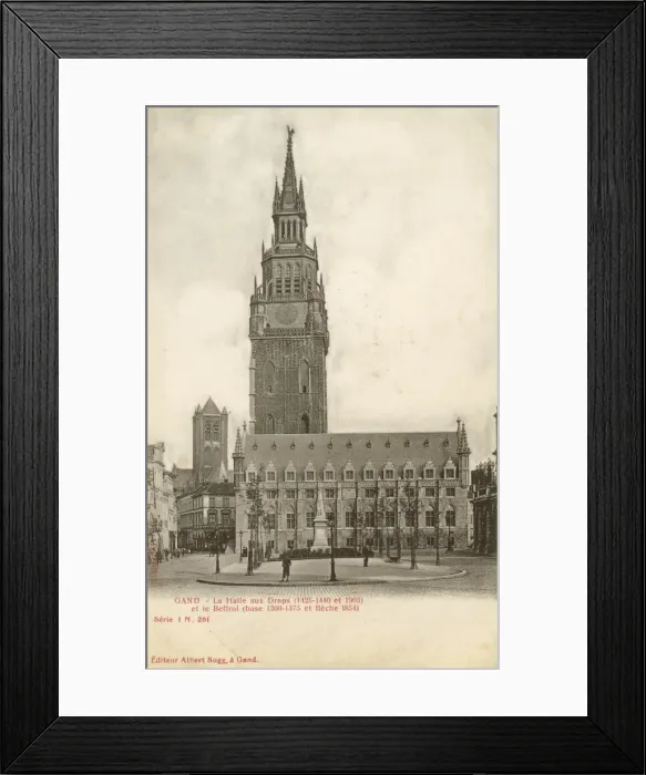 Framed Print : Cloth Hall and Belfry at Ghent, Belgium Framed Print : Cloth Hall and Belfry at Ghent, Belgium