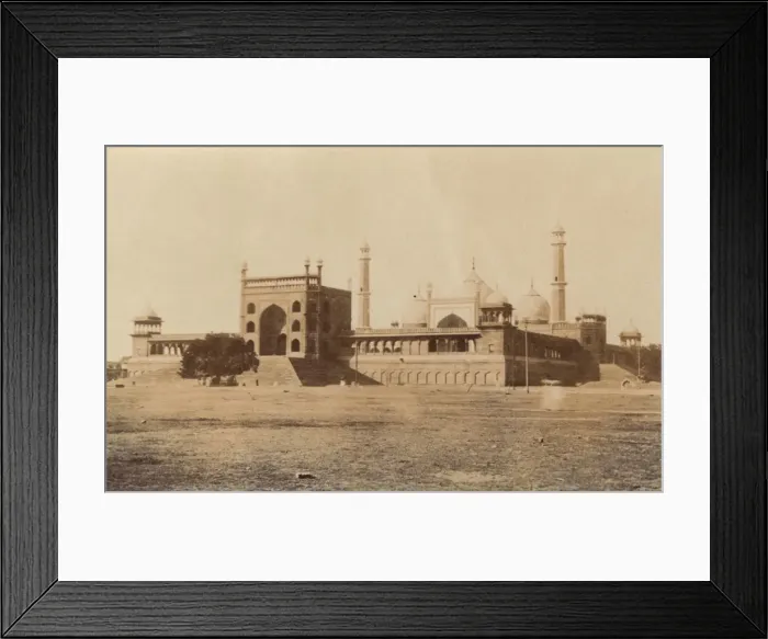 Framed Print : Jama Masjid of Delhi - viewed from the River Framed Print : Jama Masjid of Delhi - viewed from the River