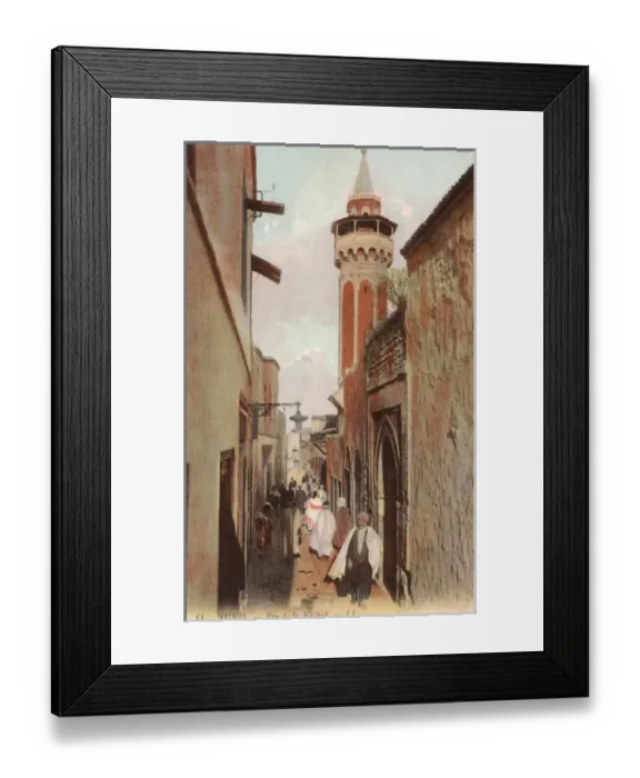Framed Print : Tunisia - Tunis, Rue de la Kasbah Framed Print : Tunisia - Tunis, Rue de la Kasbah