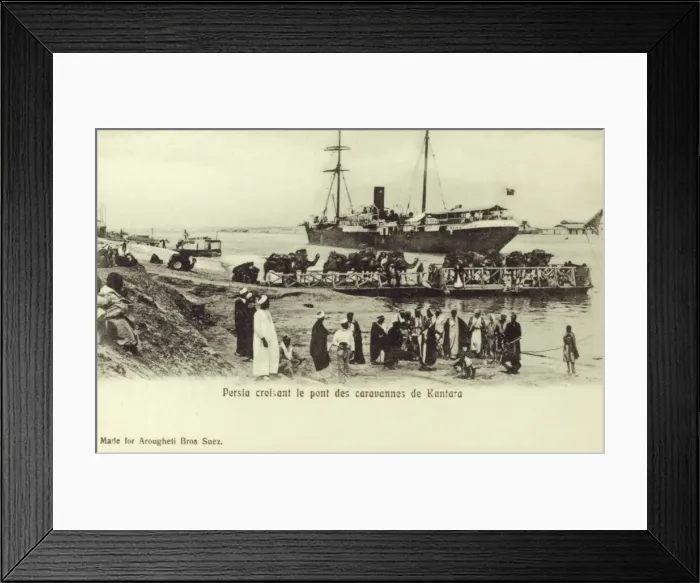 Framed Print : Camel train on a chain ferry at Kantara, Egypt Framed Print : Camel train on a chain ferry at Kantara, Egypt