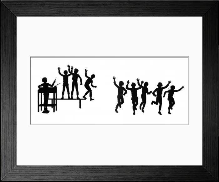 Framed Print : Dunderpate gives everyone a holiday from school Framed Print : Dunderpate gives everyone a holiday from school