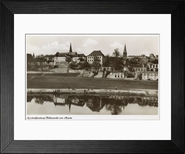 Framed Print : Aschaffenburg on the River Main, Germany Framed Print : Aschaffenburg on the River Main, Germany