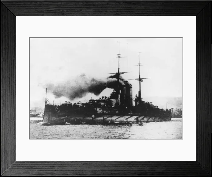 Framed Print : Sinking of SMS Szent Istvan, Austrian battleship, WW1 Framed Print : Sinking of SMS Szent Istvan, Austrian battleship, WW1