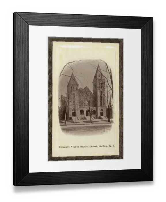 Framed Print : Delaware Avenue Baptist Church, Buffalo, New York State Framed Print : Delaware Avenue Baptist Church, Buffalo, New York State