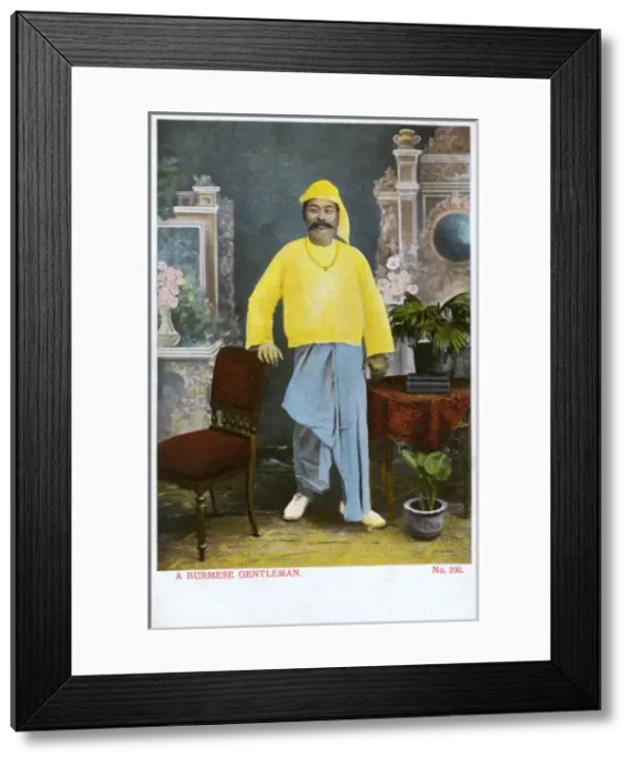 Framed Print : A Burmese Gentleman Framed Print : A Burmese Gentleman