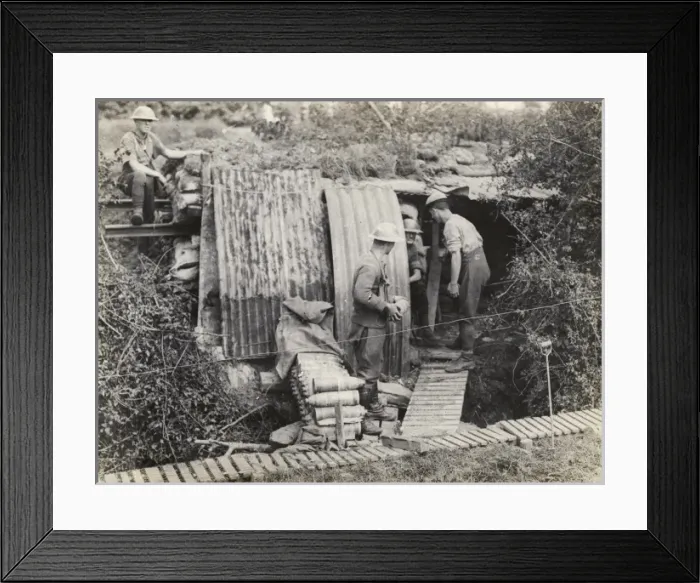 Framed Print : New Zealand howitzer battery moving shells, WW1 Framed Print : New Zealand howitzer battery moving shells, WW1