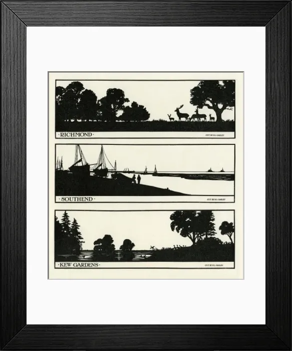 Framed Print : London silhouettes Framed Print : London silhouettes