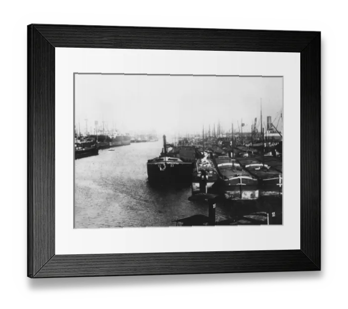 Framed Print : Antwerp harbour, Belgium, WW1 Framed Print : Antwerp harbour, Belgium, WW1