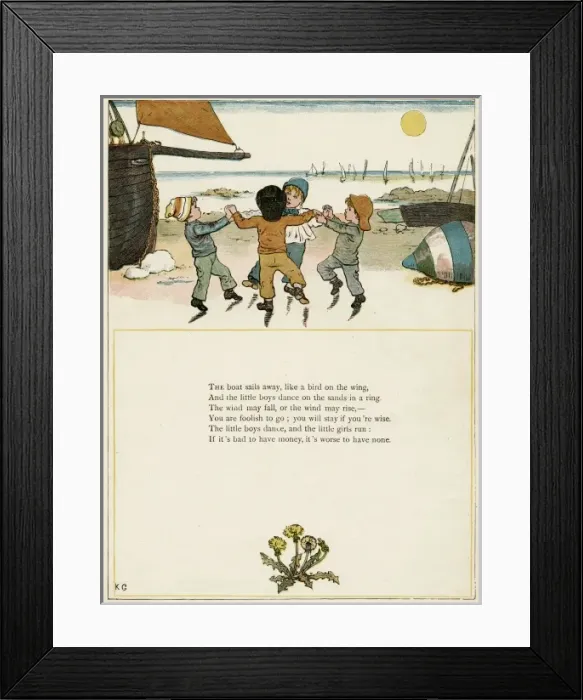 Framed Print : Four boys dancing on a beach Framed Print : Four boys dancing on a beach