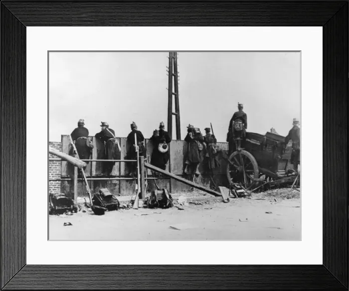 Framed Print : Belgian retreat to Antwerp, WW1 Framed Print : Belgian retreat to Antwerp, WW1