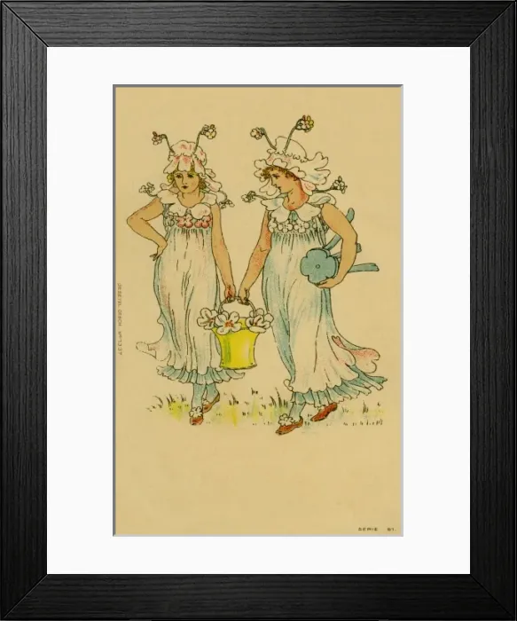 Framed Print : Flower Fairies from A Masque of Flowers Framed Print : Flower Fairies from A Masque of Flowers