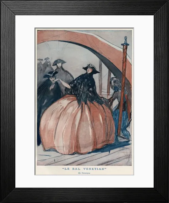 Framed Print : A Venetian Ball - Costumes Framed Print : A Venetian Ball - Costumes