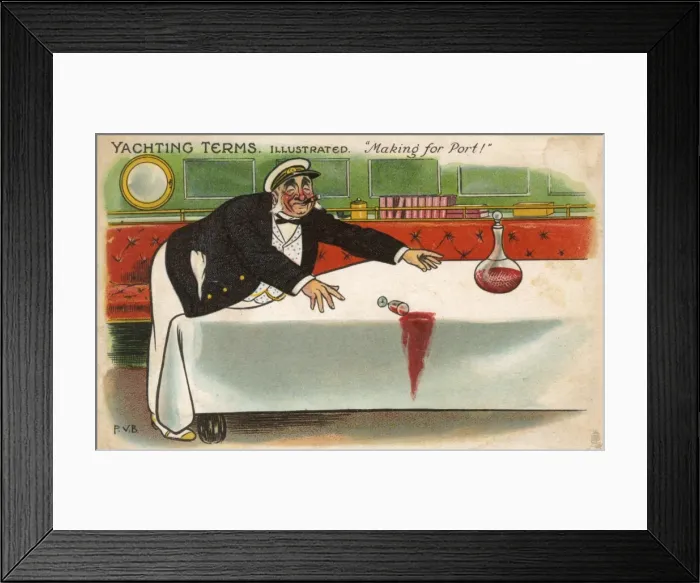 Framed Print : Tycoon on his yacht - Making for Port Framed Print : Tycoon on his yacht - Making for Port