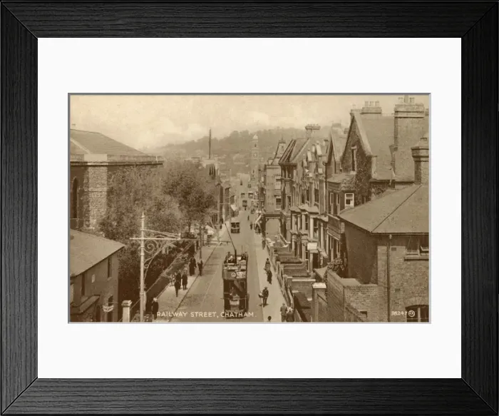 Framed Print : Chatham - Railway Street Framed Print : Chatham - Railway Street