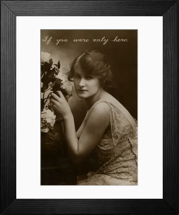 Framed Print : Young woman, Miss Peggy Kurton Framed Print : Young woman, Miss Peggy Kurton