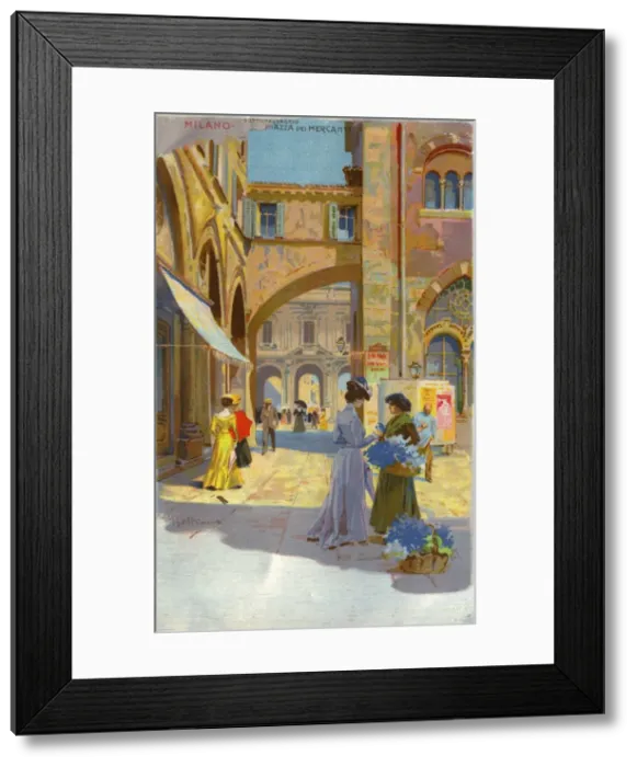 Framed Print : Sottopassaggio - Piazza dei Mercanti - Milan - Italy Framed Print : Sottopassaggio - Piazza dei Mercanti - Milan - Italy