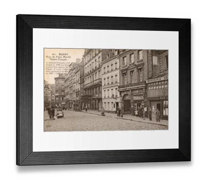 Framed Print : Rouen, France - Place du Vieux Marche Framed Print : Rouen, France - Place du Vieux Marche