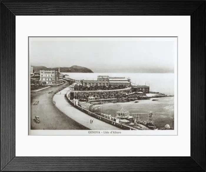 Framed Print : Italy, Genoa - Lido d Albaro Framed Print : Italy, Genoa - Lido d Albaro