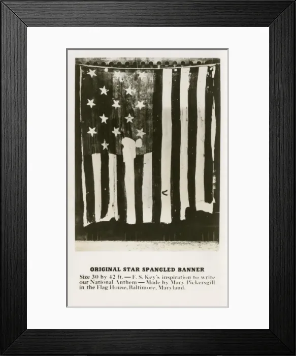 Framed Print : American flag of Mary Young Pickersgill Framed Print : American flag of Mary Young Pickersgill