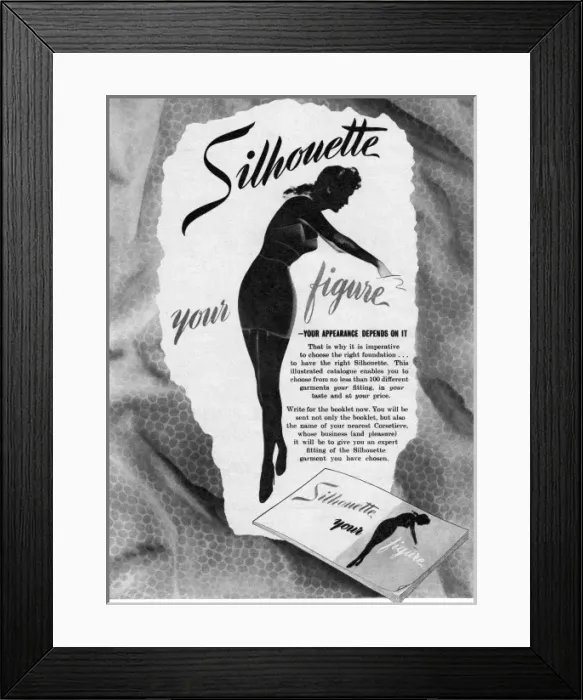 Framed Print : Silhouette lingerie Framed Print : Silhouette lingerie