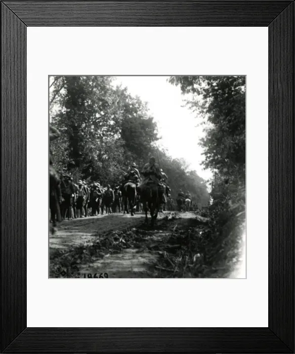 Framed Print : American troops near Beuvardes, France, WW1 Framed Print : American troops near Beuvardes, France, WW1