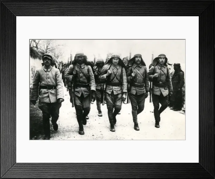 Framed Print : Turkish infantry marching, WW1 Framed Print : Turkish infantry marching, WW1