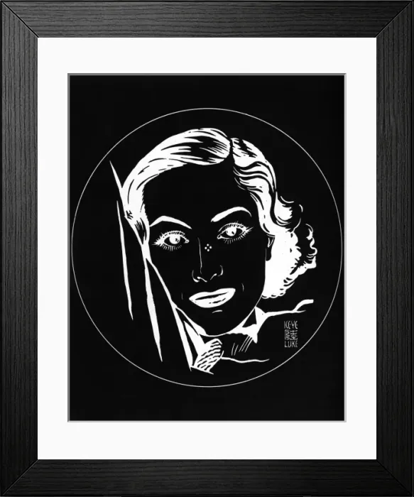 Framed Print : Joan Crawford by Keye Luke Framed Print : Joan Crawford by Keye Luke