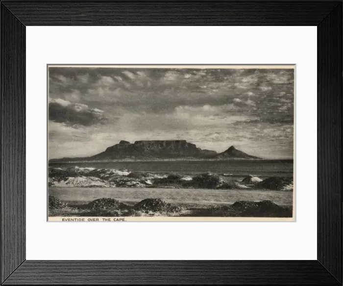 Framed Print : Evening light over Cape Town and Table Mountain Framed Print : Evening light over Cape Town and Table Mountain