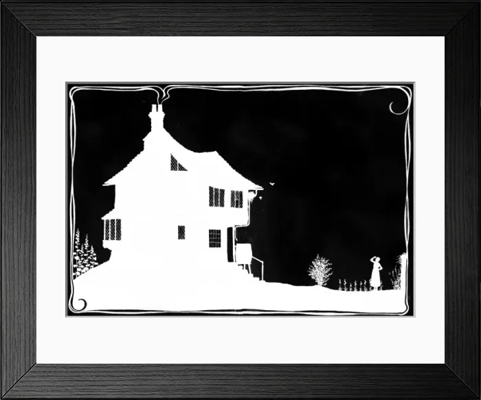 Framed Print : Mrs Bobbity in her garden Framed Print : Mrs Bobbity in her garden