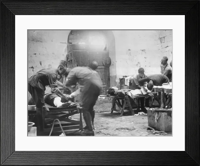 Framed Print : Australian medical centre, Becourt Chateau, France, WW1 Framed Print : Australian medical centre, Becourt Chateau, France, WW1