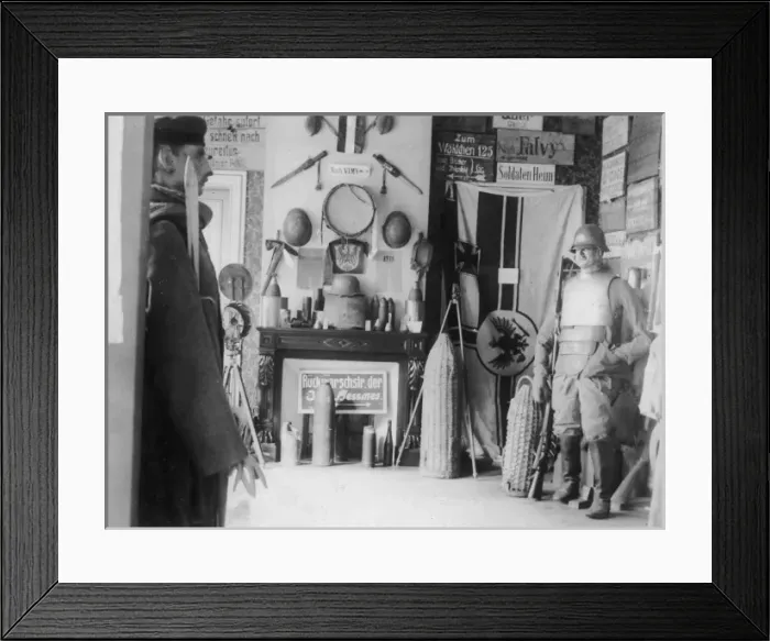 Framed Print : War trophies exhibition, WW1 Framed Print : War trophies exhibition, WW1
